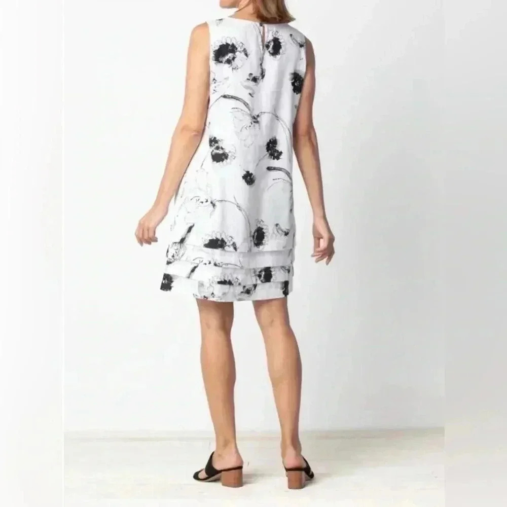 Habitat Sketched Floral Pocket Dress White Size M - Picture 2 of 15